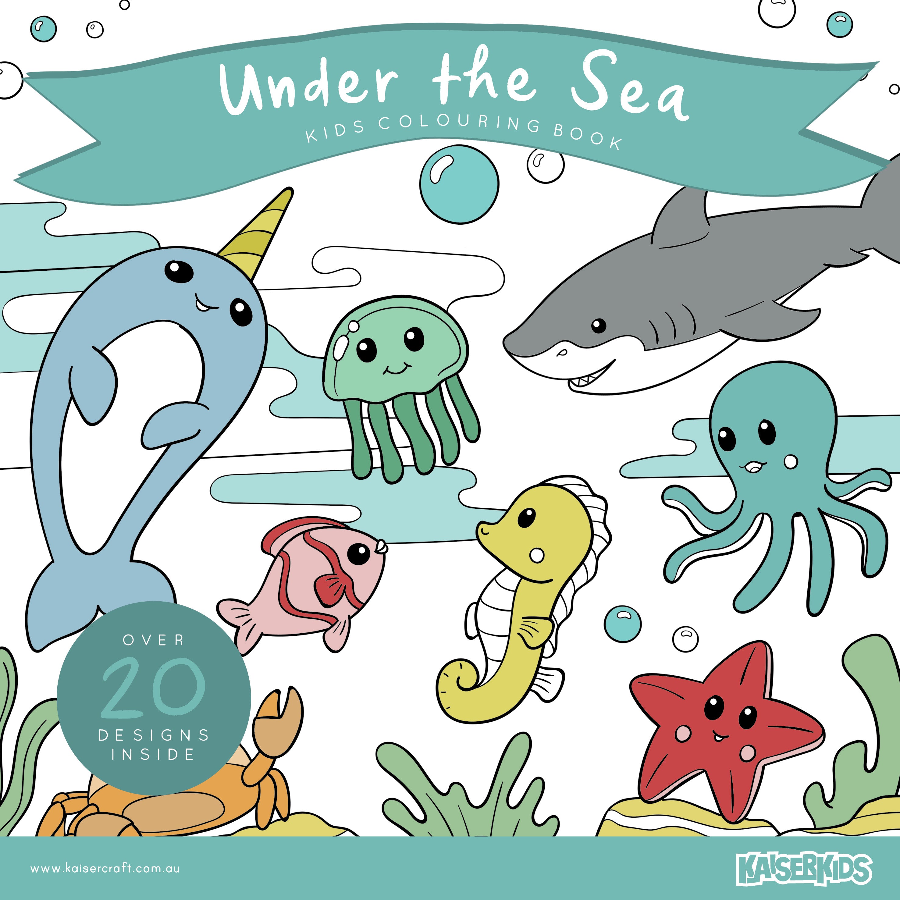 Kids Colouring Book - Under The Sea